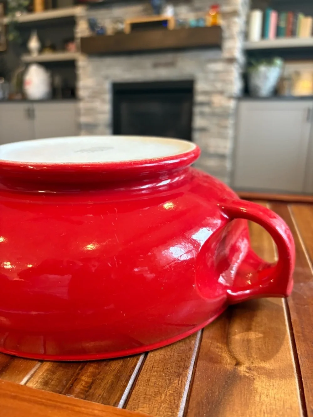 Vintage Hall Superior Quality Lidded Sundial Casserole Dish Red 10